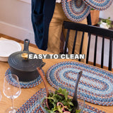 Cape Cod Blue Jute Braided Accessories