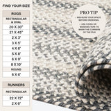Birch Ivory Braided Jute Rugs for Country Decor