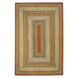 Mustard Seed Red - Green Jute Braided Rectangular Rugs