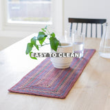 Jamestown Burgundy Jute Braided Accessories