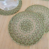 Grassland Green Jute Braided Accessories