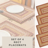 Amber Leaf Red Jute Braided Accessories