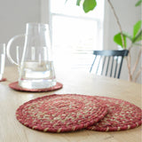 Apple Pie Red Jute Braided Accessories