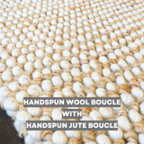 Mocha Mist Jute And Wool Mix Rug For Farmhouse Decor