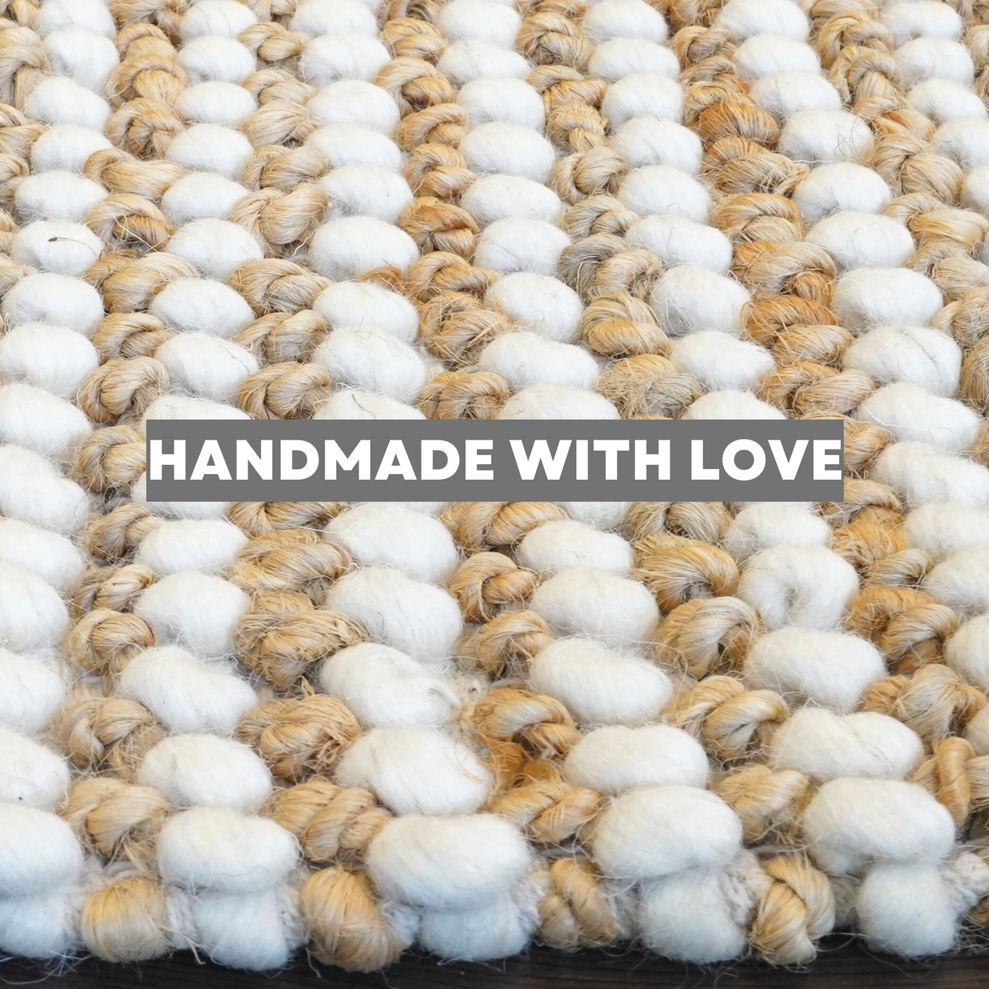 Mocha Mist Jute And Wool Mix Rug For Farmhouse Decor