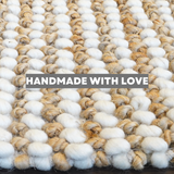 Mocha Mist Jute And Wool Mix Rug For Farmhouse Decor