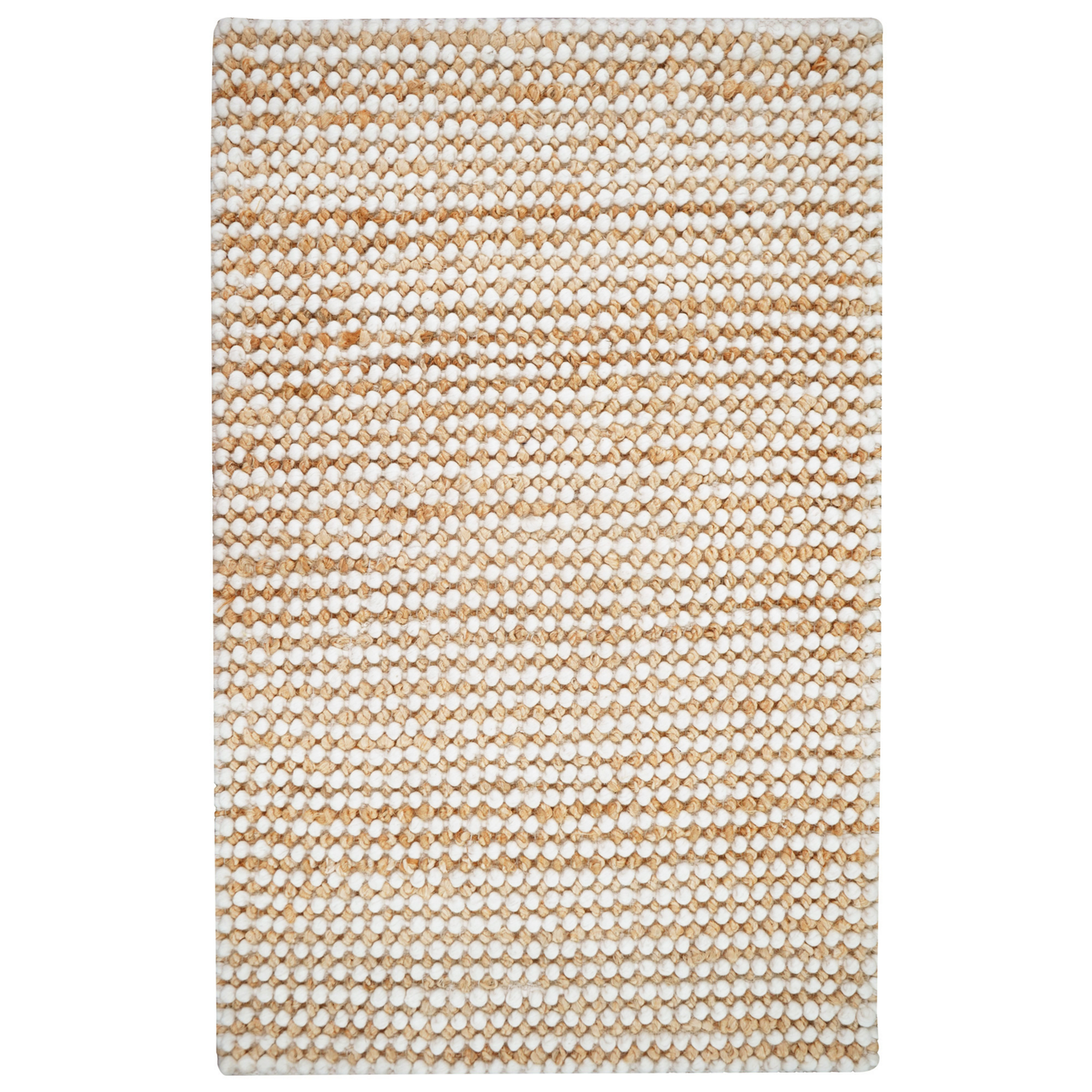 Mocha Mist Jute And Wool Mix Rug For Farmhouse Decor