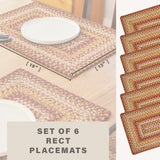 Amber Leaf Red Jute Braided Accessories