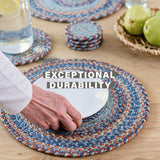 Cape Cod Blue Jute Braided Accessories
