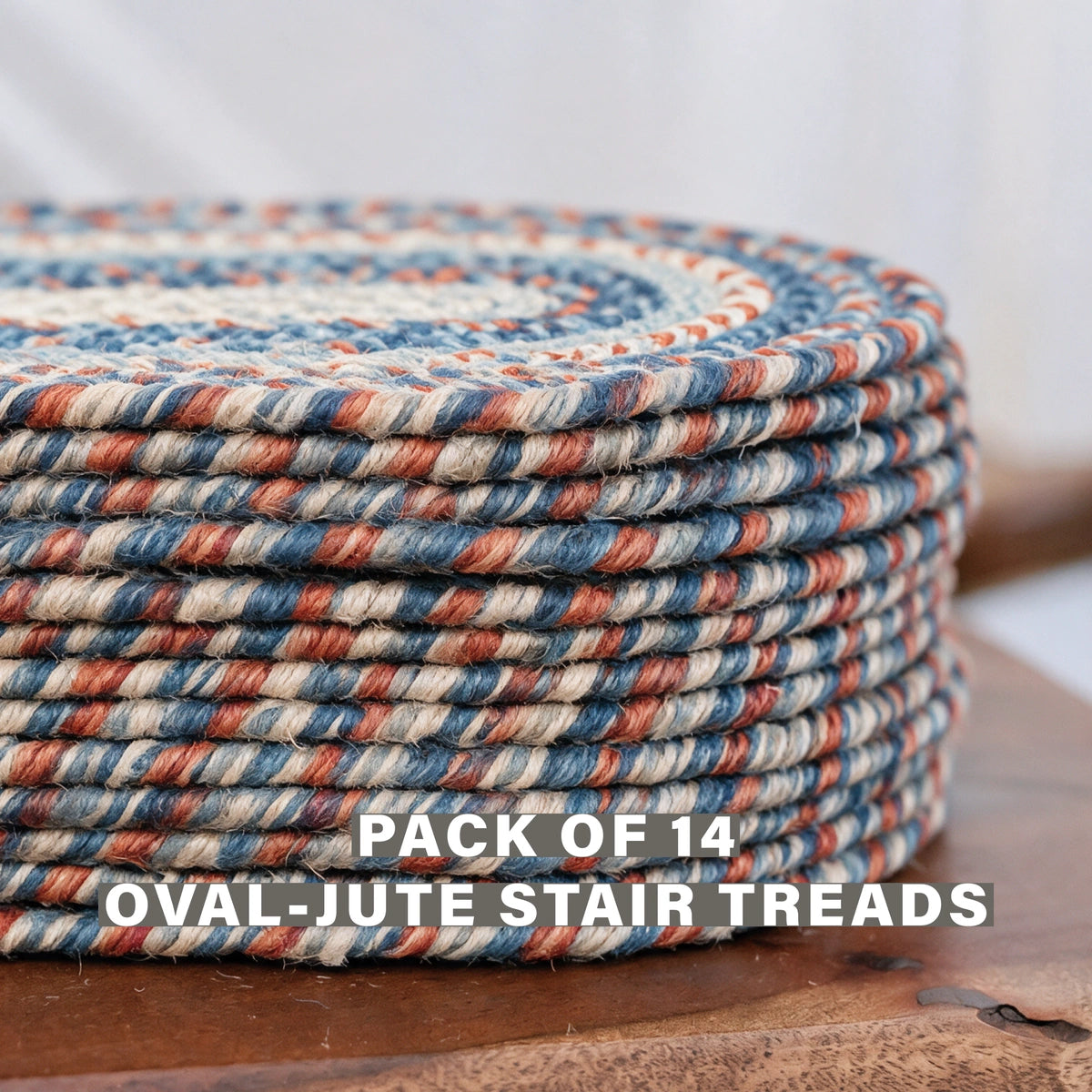 Cape Cod Blue Jute Braided Accessories