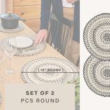 Birch Ivory Jute Braided Accessories