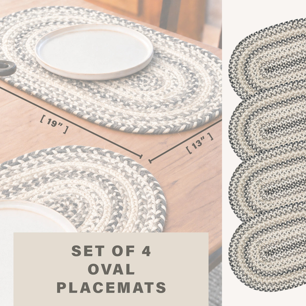 Birch Ivory Jute Braided Accessories