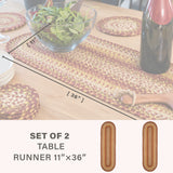 Amber Leaf Red Jute Braided Accessories