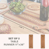 Amber Leaf Red Jute Braided Accessories