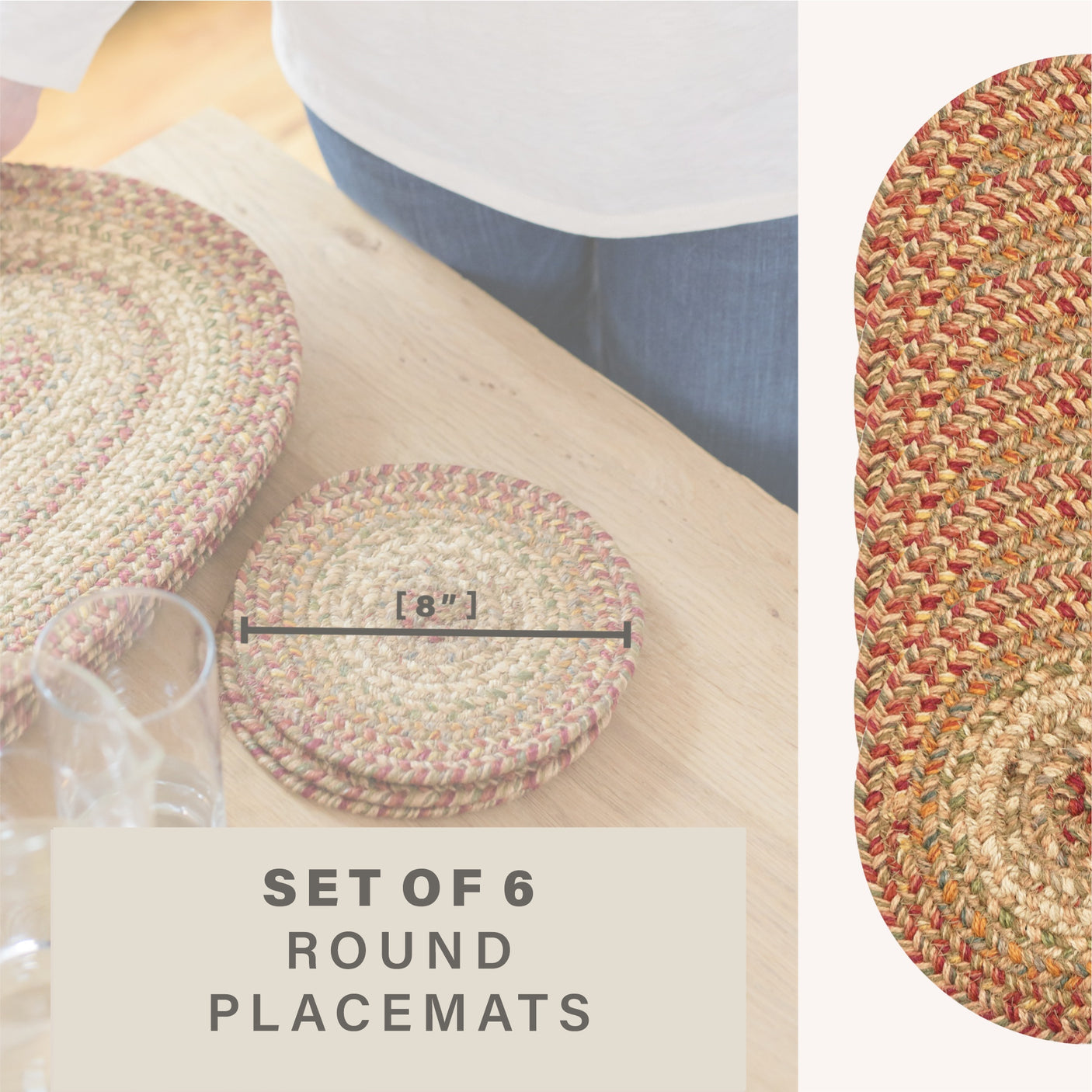 Harvest Beige Braided Accessories