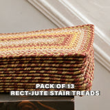 Amber Leaf Red Jute Braided Accessories