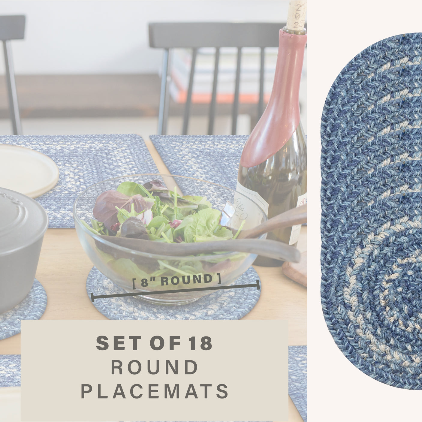 Denim Blue Braided Accessories