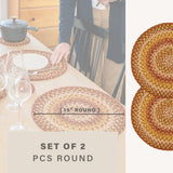 Amber Leaf Red Jute Braided Accessories