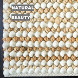 Mocha Mist Jute And Wool Mix Rug For Farmhouse Decor