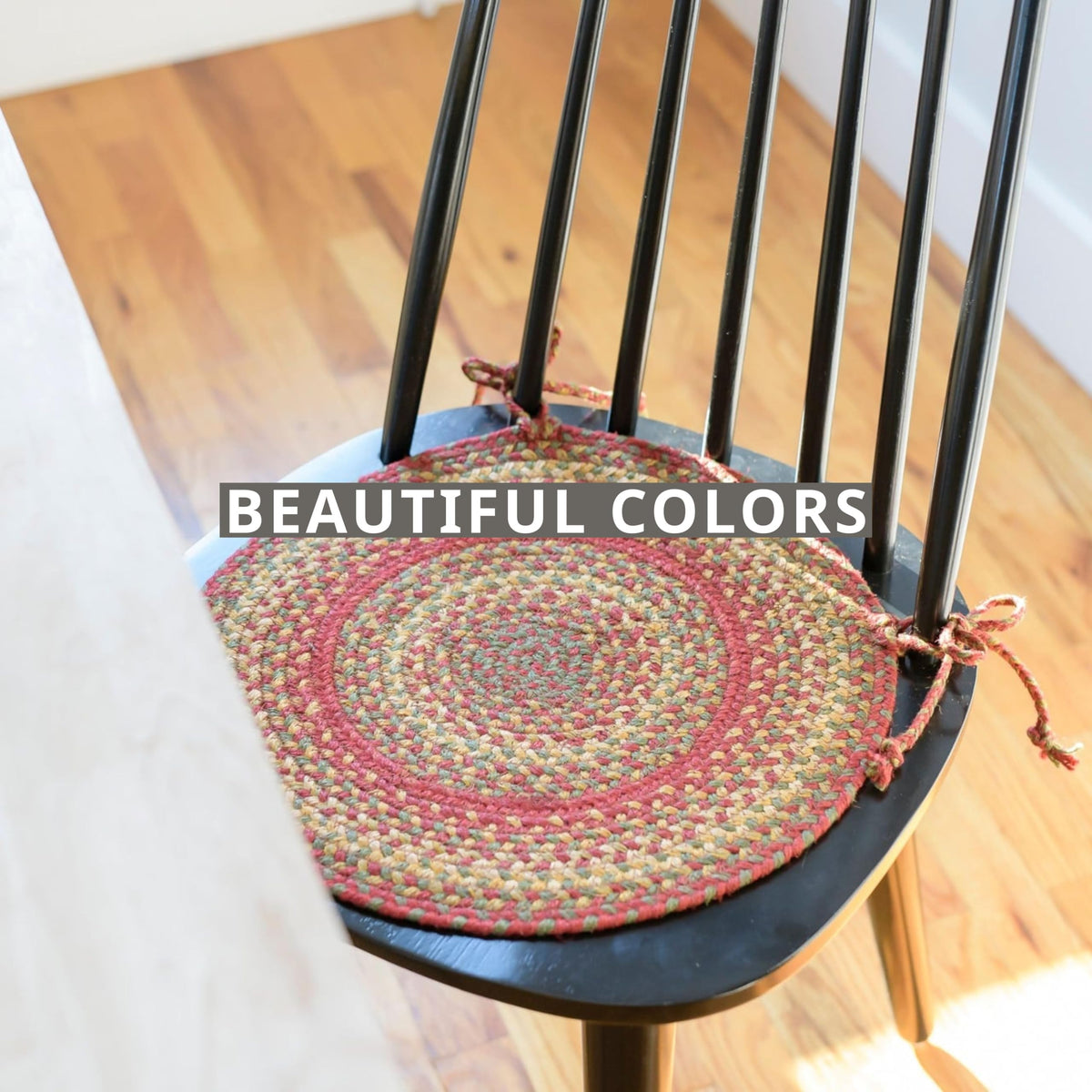 Cider Barn Red Jute Braided Chairpad