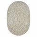 Slate Ultra Durable Braided Oval Rug In Sets