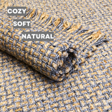River Rock Jute And Wool Farmhouse Rug