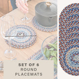 Cape Cod Blue Jute Braided Accessories