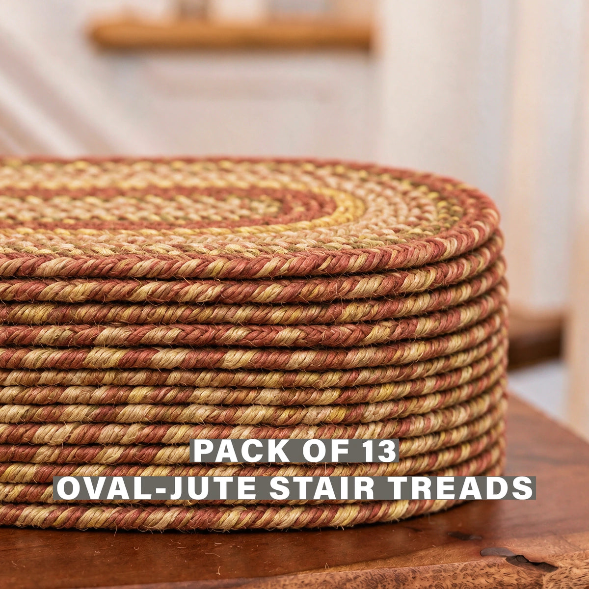 Amber Leaf Red Jute Braided Accessories