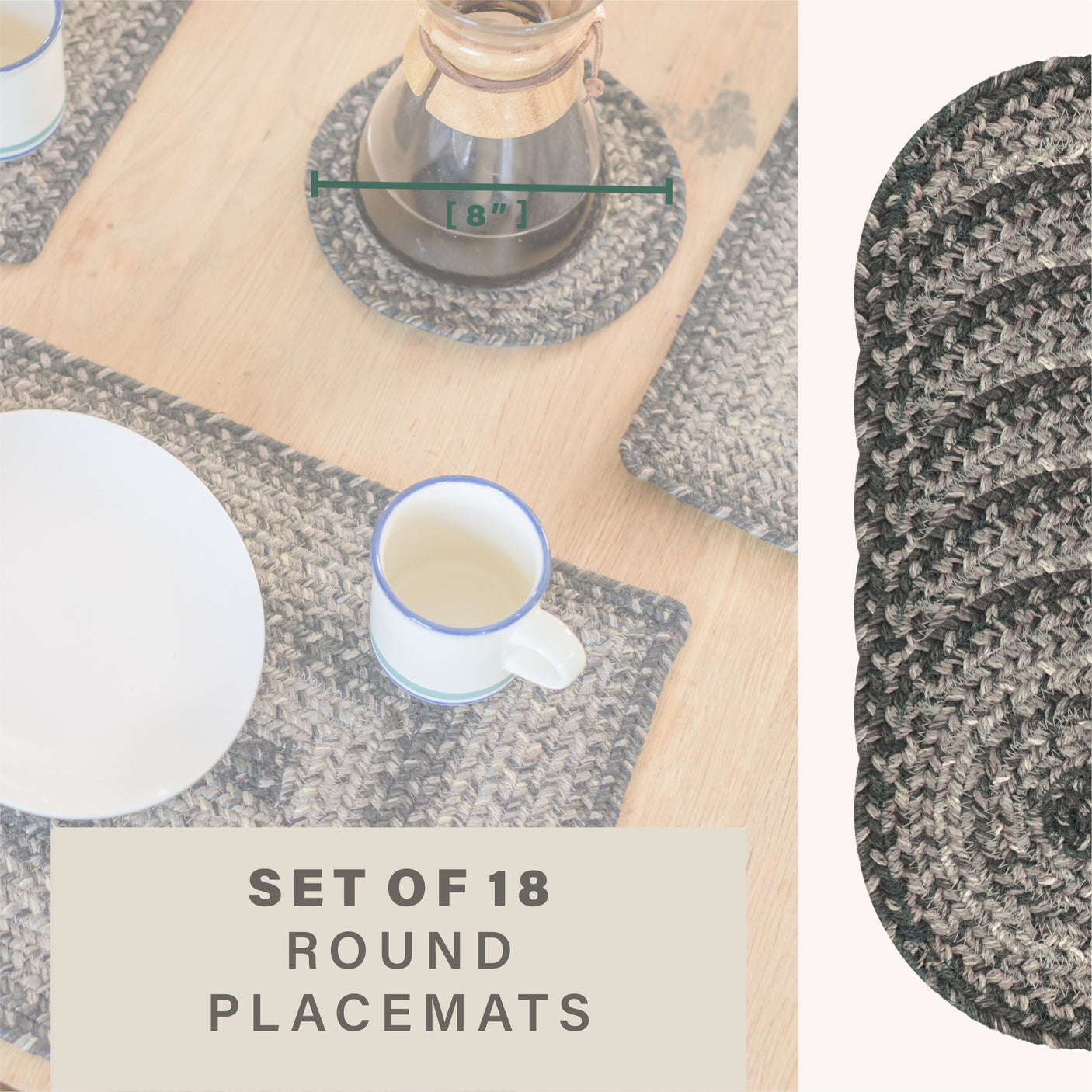 Flint Hill Grey Braided Accessories