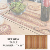 Amber Leaf Red Jute Braided Accessories