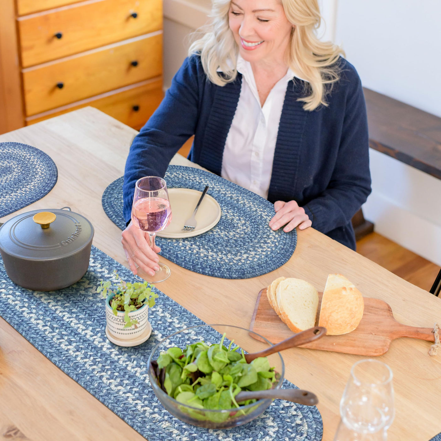 Denim Blue Braided Accessories