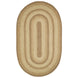 Cookie Dough Jute  Braided Rugs Oval