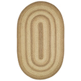 Cookie Dough Jute  Braided Rugs Oval