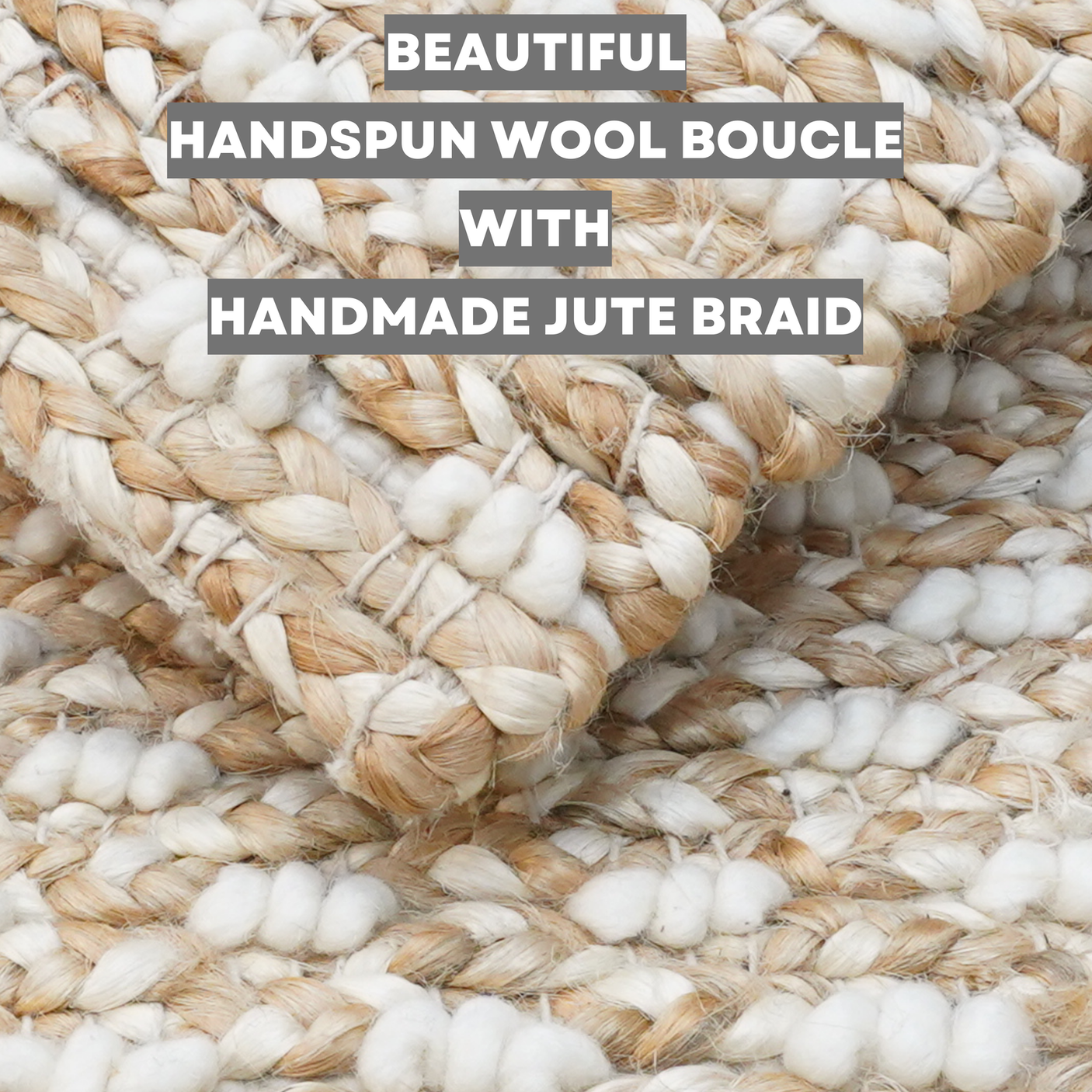 Saddleback Soft Farmhouse Rug, Handcrafted With Wool & Jute
