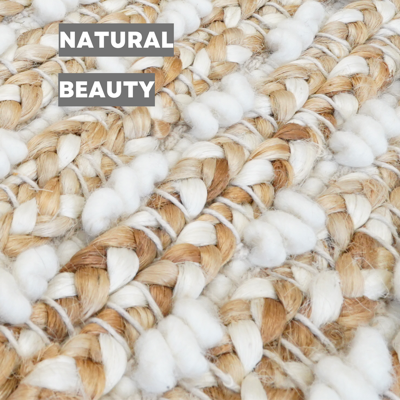Saddleback Soft Farmhouse Rug, Handcrafted With Wool & Jute