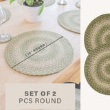 Grassland Green Jute Braided Accessories