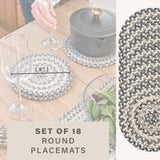 Birch Ivory Jute Braided Accessories
