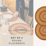 Amber Leaf Red Jute Braided Accessories