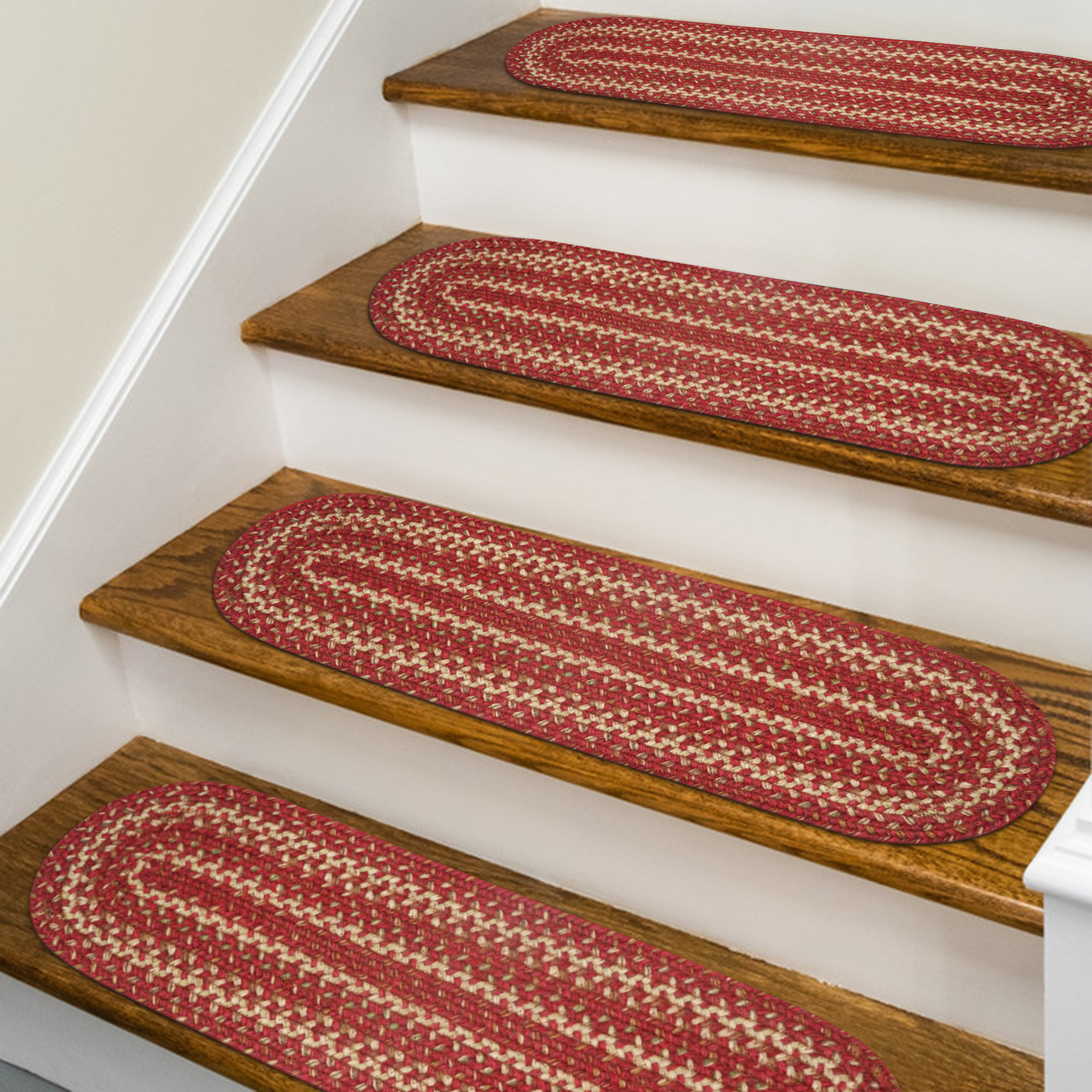Apple Pie Red Jute Stair Tread