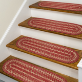 Apple Pie Red Jute Stair Tread