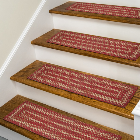 Apple Pie Red Jute Stair Tread