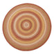 Amber Leaf Brick Red Jute Braided Round Rugs
