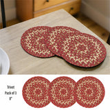 Apple Pie Red Jute Braided Accessories