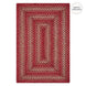 Apple Pie Red Braided Jute Area Rug