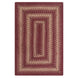 Autumn Maple Burgundy Jute Braided Rectangular Rugs