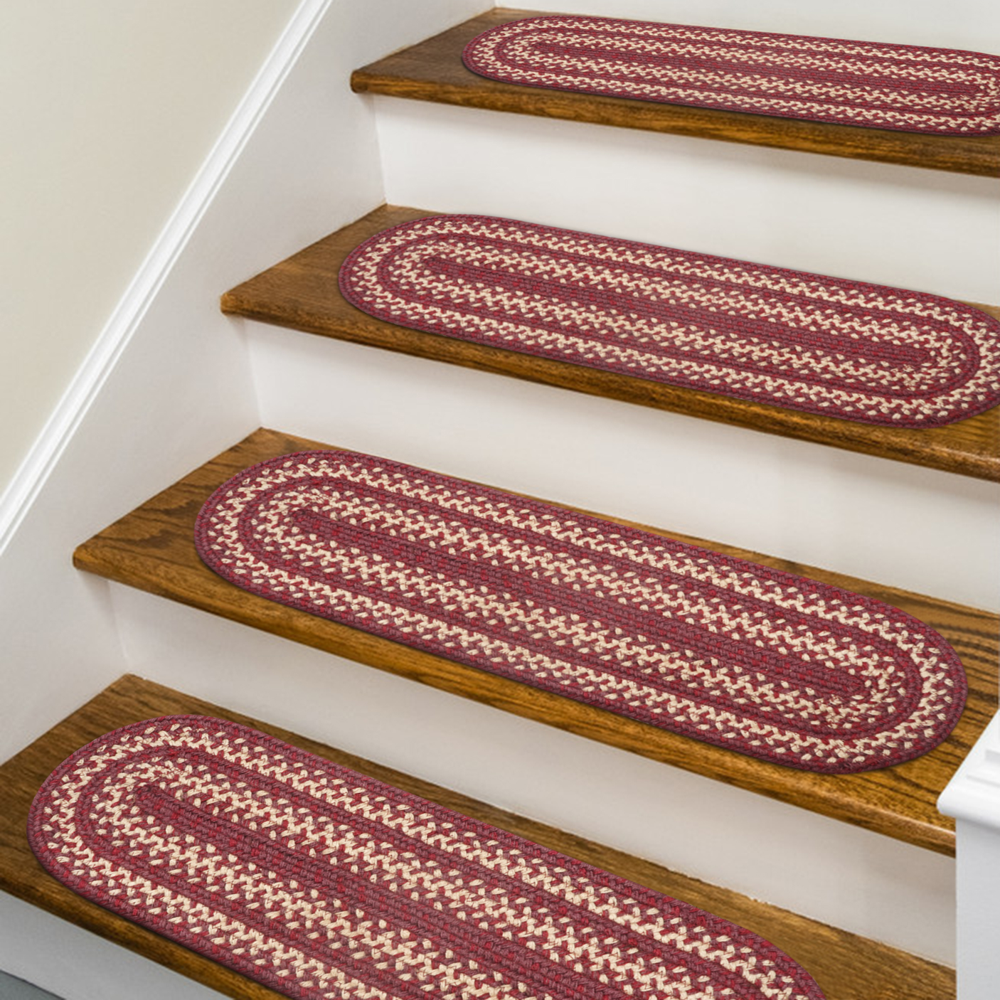 Autumn Maple Burgundy Jute Stair Tread