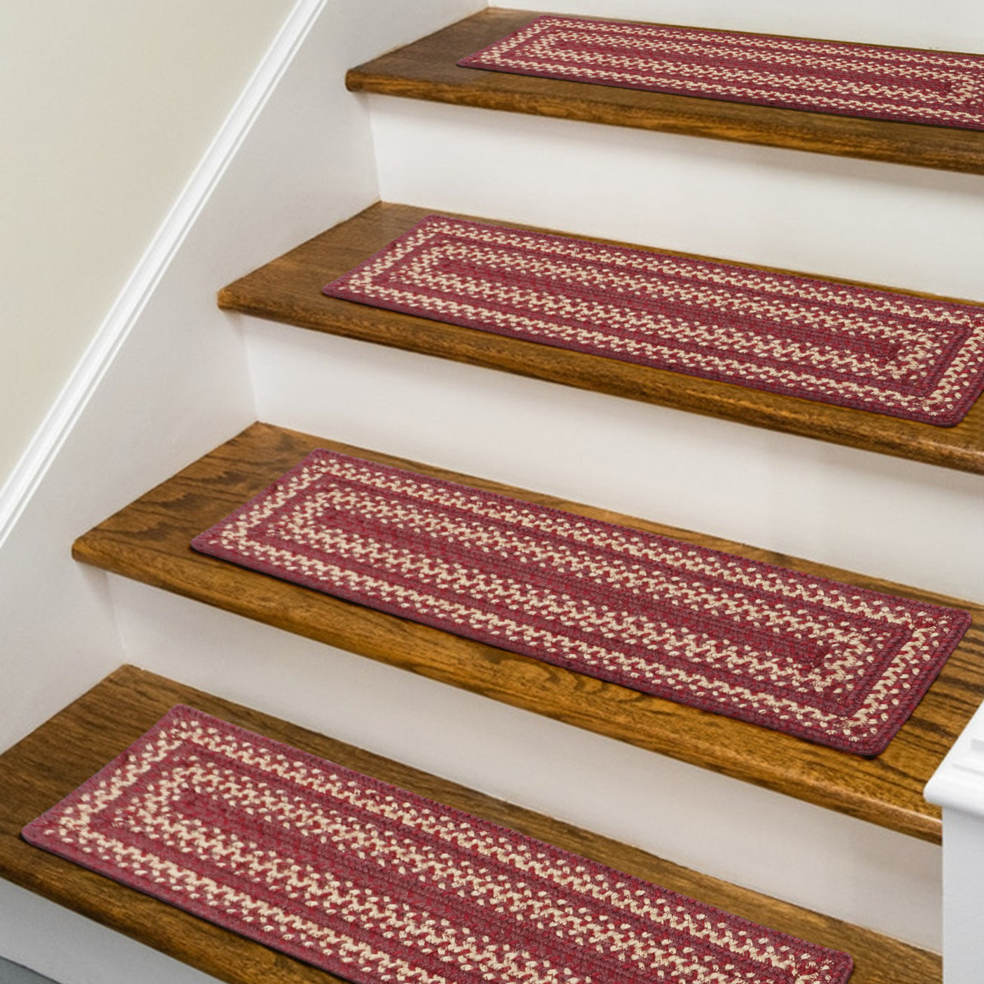 Autumn Maple Burgundy Jute Stair Tread