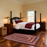 Autumn Maple Burgundy Jute Braided Rugs