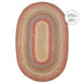 Azalea Multi Color Oval Jute Braided Rug