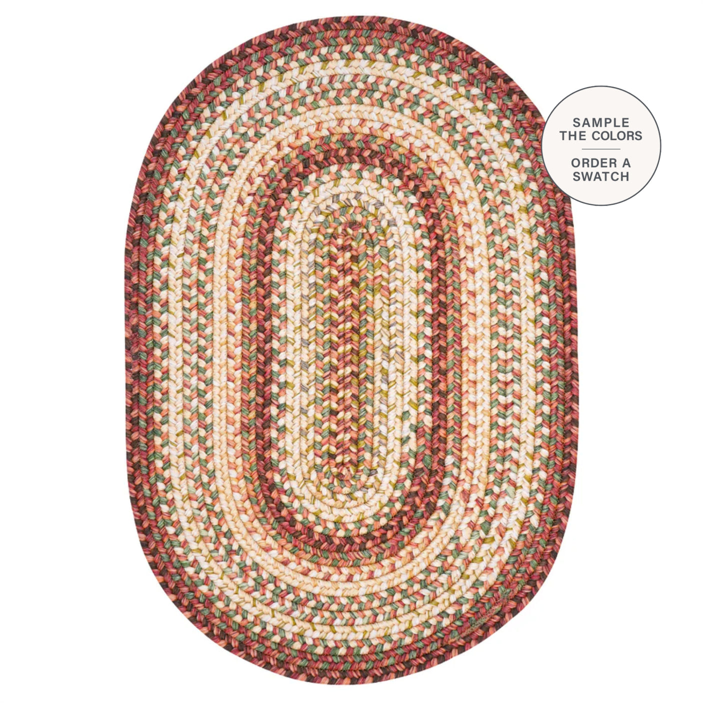 Barcelona Oval Braided Rugs
